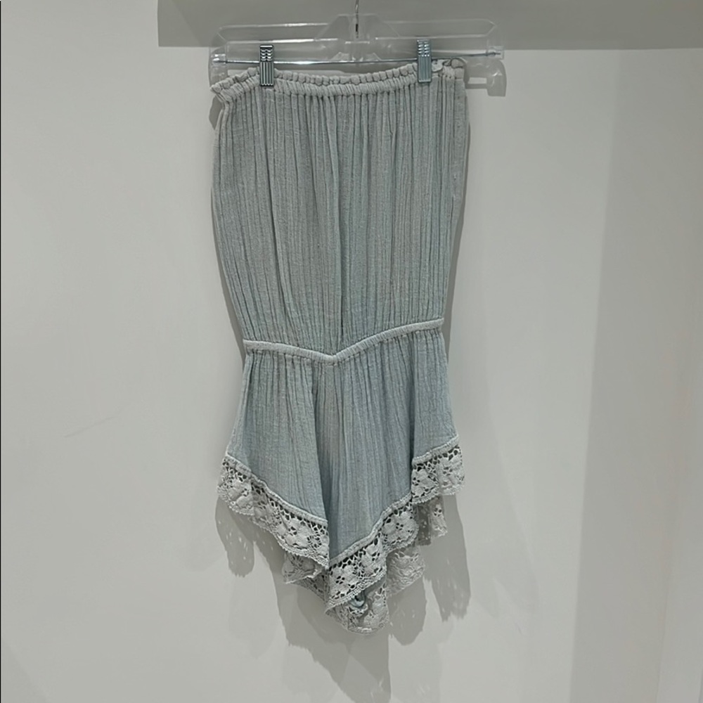 Free people strapless romper